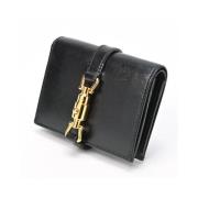 Pre-owned Leather wallets Gucci Vintage , Black , Unisex