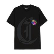 Zwarte Grafische T-shirts en Polo's Just Cavalli , Black , Heren