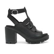 High Heel Sandals Timberland , Black , Dames
