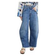 Loose-fit Jeans Ottod'Ame , Blue , Dames