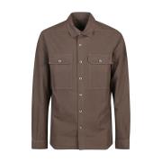 Logo Bruin Shirt Drkshdw Rick Owens , Brown , Heren