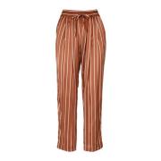 Wide Trousers Semicouture , Brown , Dames