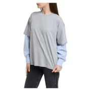 T-Shirts Semicouture , Gray , Dames