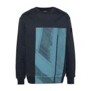 Strand Screen Printed Sweatshirt A-Cold-Wall , Blue , Heren