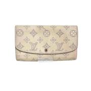 Pre-owned Canvas wallets Louis Vuitton Vintage , Beige , Dames