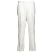 Relaxed Fit Wit Linnen Chino Boss Black , White , Heren