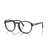 Stylish Po3343V Eyeglasses - Black Persol , Black , Unisex