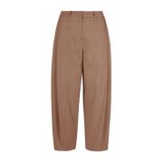 Wide Trousers BomBoogie , Brown , Dames