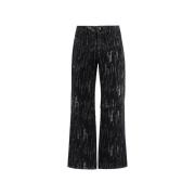 Wide Trousers Andersson Bell , Black , Heren