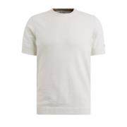 T-Shirt- CI Crewneck Cotton Slub Cast Iron , White , Heren