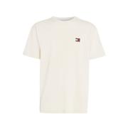 Geborduurd Badge Tee Regular Fit Tommy Jeans , Beige , Heren