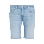 Korter Broek- Scanton Denim Short Bh0118 Tommy Jeans , Blue , Heren
