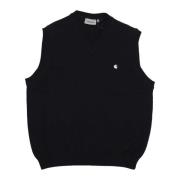 Madison Vest Sweater Zwart/Wax Carhartt Wip , Black , Heren