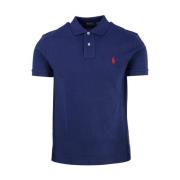 Navy Blauw Kort Mouw Gebreid Ralph Lauren , Blue , Heren