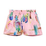 Bloemenprint Short in Roze G.Kero , Multicolor , Dames