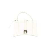 Pre-owned Leather handbags Balenciaga Vintage , White , Dames