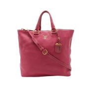 Pre-owned Leather prada-bags Prada Vintage , Pink , Dames