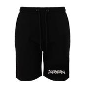 Comfort Fit Shorts Iceberg , Black , Heren