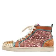Pre-owned Leather sneakers Christian Louboutin Pre-owned , Multicolor ...