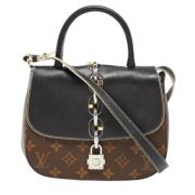 Pre-owned Leather handbags Louis Vuitton Vintage , Black , Dames