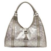 Pre-owned Leather gucci-bags Gucci Vintage , Gray , Dames