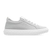 Sneakers met logo Michael Kors , Gray , Dames