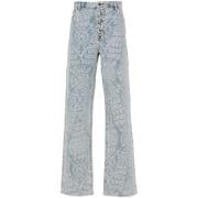 Wide Trousers Daily Paper , Blue , Heren