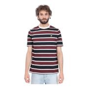 Gestreept Logo T-shirt Paars Lyle & Scott , Multicolor , Heren