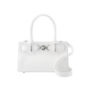 Pre-owned Leather handbags Versace Pre-owned , White , Dames