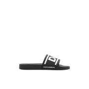 Slides met logo Dolce & Gabbana , Black , Heren
