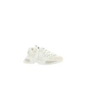 Sneaker Wit Leer Lage Top Dolce & Gabbana , White , Dames