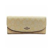 Pre-owned Canvas wallets Coach Pre-owned , Beige , Dames