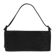 Zwart Kristal Net Mini Clutch Tas Benedetta Bruzziches , Black , Dames