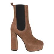 Ankle Boots Sergio Rossi , Brown , Dames