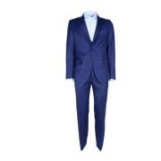 Single Breasted Suits Made in Italia , Blue , Heren