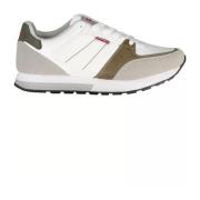 Witte Polyester Sneaker met Contrasterende Details Carrera , White , H...
