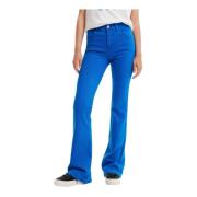 Flared Jeans Desigual , Blue , Dames