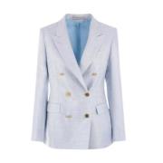 Stijlvolle Jassen Collectie Tagliatore , Blue , Dames