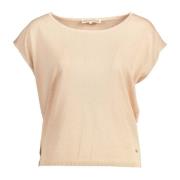 Roze Mouwloze Logo Top Kocca , Beige , Dames