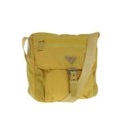 Pre-owned Canvas prada-bags Prada Vintage , Yellow , Dames