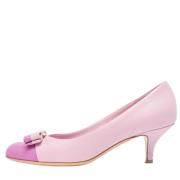 Pre-owned Leather heels Salvatore Ferragamo Pre-owned , Pink , Dames