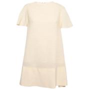 Pre-owned Silk dresses Balenciaga Vintage , Beige , Dames