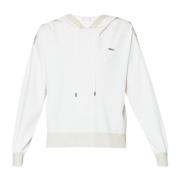 Honingraat Sweatshirt met Lurex Details Liu Jo , White , Dames