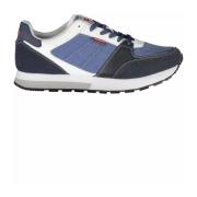 Heren Sneaker met Contrasterende Details en Logo Carrera , Blue , Here...