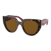 Monochrome zonnebril in Havana/Bruin Prada , Brown , Dames