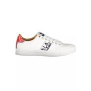 Witte Polyester Sneaker met Contrasterende Details Napapijri , White ,...