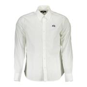 Witte Katoenen Overhemd, Regular Fit, Lange Mouwen La Martina , White ...