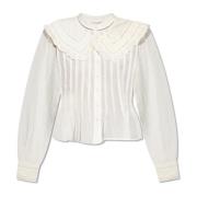 Olea shirt met afneembare kraag AllSaints , White , Dames