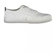 Witte Katoenen Sneaker met Logo Print Calvin Klein , White , Heren