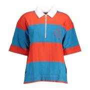 Rode Katoenen Poloshirt met Rits en Logo Gant , Multicolor , Heren
